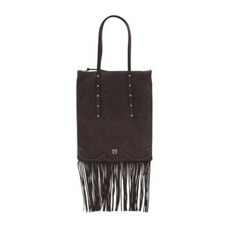 Pinko Tote Bags, female, Brown, Size: ONE SIZE One, Two, Three Bag