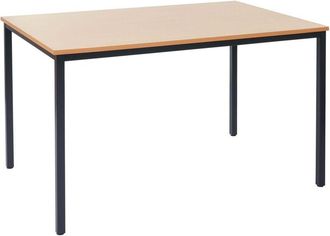 Hhg Hhg - Escritorio Braila, Mesa De Conferencia Mesa De Oficina Mesa De Seminario, 120x80cm Mdf, Aspecto Haya