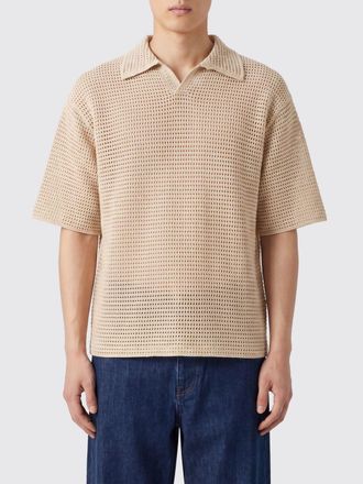 Auralee Polo in maglia di cotone e seta