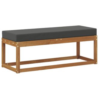 vidaXL Banco De Exterior Natural Y Antracita 115 X 43 X 45 Cm Vidaxl