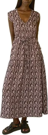 Ace & Jig Jules V-neck Belted Tiered Maxi Dress in Hydrangea at Nordstrom, Size Xx-Small