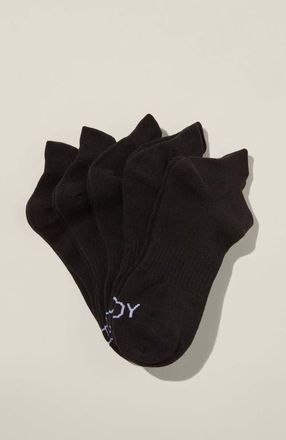 Cotton On Womens Active Body 5Pk Ankle Sport Sock in Black at Nordstrom