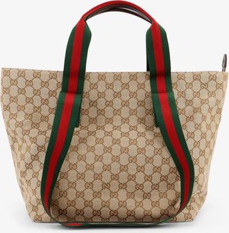 Gucci Borsa shopping in tessuto GG con manici Nastro Web - GUCCI - gender_Man