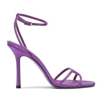 Jimmy Choo London Schoenen, Dames, Paars, 38 1/2 EU, Leer, 1998 Leo 100