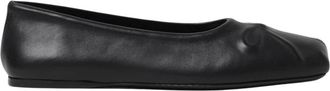 Marni Klassieke zwarte ballerinas - Dames - Ballerinas - Zwart - 39 EU - Leer - Schoenen