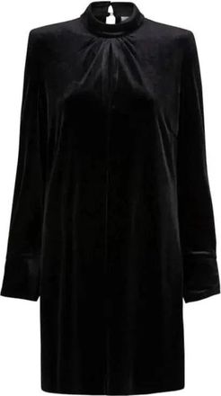 Dante6 Getailleerde Party Jurk - Dames - Korte kleedjes - Zwart - XS - Leer - Kleedjes