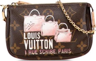Louis Vuitton Pre-owned Mini Bags, female, Brown, Size: ONE SIZE Pre-owned Vintage Monogram Canvas Cosmetic Pouch