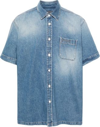Givenchy classic-collar denim shirt - men - Cotton - M - Blue