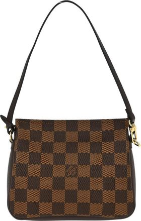 Louis Vuitton Trousse Make Up Bag Damier Canvas Brown Canvas Handbag (Pre-Owned)