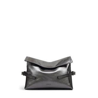 Radley London Fleet Street - Metallic Medium Flapover Clutch in Silver at Nordstrom