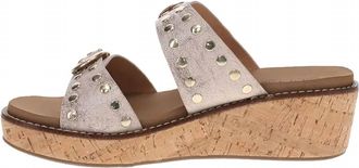 Corkys Footwear Womens Told You So Wedge Sandal In Cream