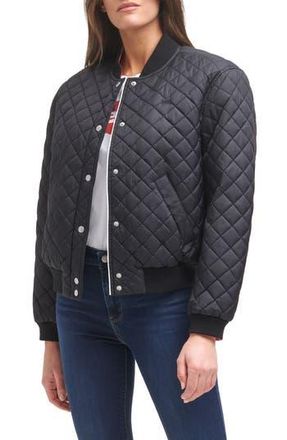 Levi's Womens Fleece Lined Diamond Quilted Jacket in Black at Nordstrom Rack, Size X-Small