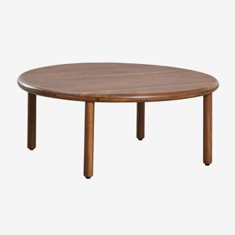 Sklum Sklum - Mesa De Centro Redonda En Madera De Acacia Olivia