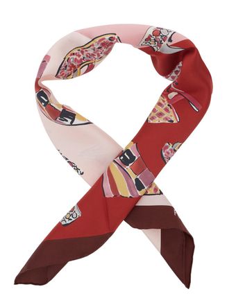 Ferragamo Womens Scarf Multicolour Silk Scarfs