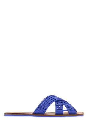 Versace Blue Rubber Sandals