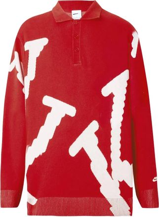 Nike Trui met polokraag - Rood