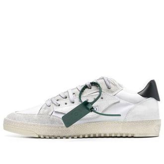 Off-white Vulcanized 5.0 Low Top Distressed Sneaker White Black OMIA227C99FAB0010101