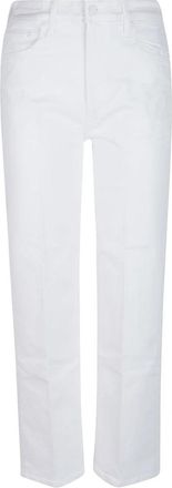 Mother The Rambler Zip Ankle - Dames - Regular Fit Jeans - Wit - W28 - Katoen - Jeans