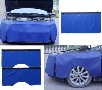 Trade Shop Trade Shop - Set 3pz Copertura Parafango Auto Telo Protezione Carrozzeria Rivestimento Protettivo