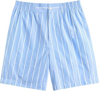 Jacquemus Le Short Aloe Striped Cotton Shorts - Blue - 52 (IT52 / XL)