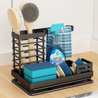 OEM Fregadero De Acero Inoxidable Con Escurridor Extra&iacute;ble Para Cocina Y Ba&ntilde;o - Dise&ntilde;o Moderno - Negro