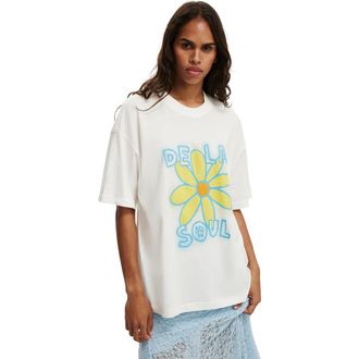Cotton On The Lcn Music Boxy Graphic Tee in De La Soul Vintage White at Nordstrom, Size Xx-Small