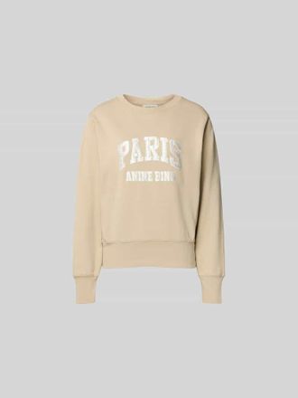 Anine Bing Sweatshirt aus reiner Baumwolle in Beige, Gr&ouml;&szlig;e XS