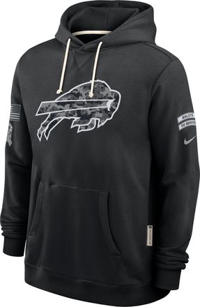 Nike Buffalo Bills Salute to Service Sideline Nike Mens Dri-FIT NFL Pullover Hoodie in Black | 03AZ00AA24-CYB