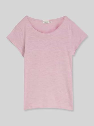 Tom Tailor Regular Fit T-Shirts aus reiner Baumwolle in Flieder, Gr&ouml;&szlig;e XXXL