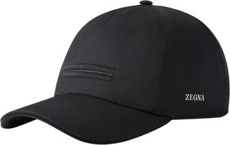 Ermenegildo Zegna Baseballpet - Heren - Accessoires - Zwart - Maat: M Katoen