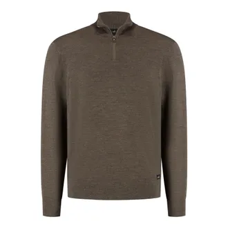 Wahts Mens Knitwear, TargetGroup:Men Taupe Melange / XXL