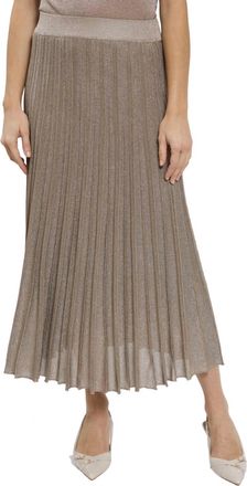 Maison Lurex Womens Gala Lurex Skirt In April Moon