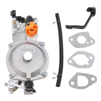 Infinite Kit De Carburador De Combustible Dual Para Generador De Gasolina 168f 170f De 6,5 Hp, Aluminio