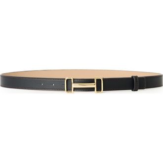 B-Low The Belt Louie Leather Belt in Black Gold at Nordstrom, Size X-Small