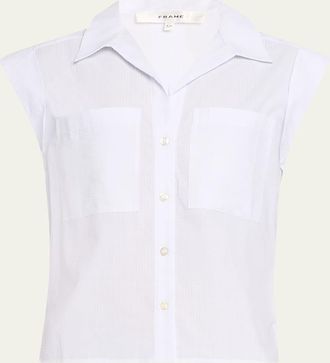 Frame Denim The Seersucker Leisure Shirt