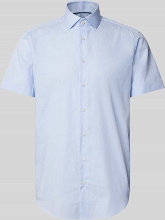 Christian Berg Regular Fit Business-Hemd mit Kentkragen in Bleu, Größe 39/40