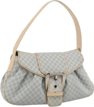 Celine Pre-owned Shoulder Bags, female, Blue, Size: ONE SIZE Pre-owned Vintage Canvas Shoulder Bag