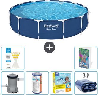 Bestway Piscina Bestway Steel Pro Redonda - 396x84 Cm - 7-piezas S224