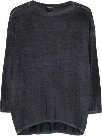 Avant Toi Trui met cropped mouwen - Blauw