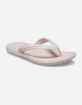 Crocs Womens Crocband Flip Womens Toe Post Sandals - White - Size: 6