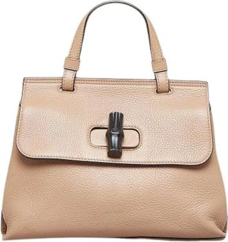 Gucci Pre-owned Handbags, female, Brown, Size: ONE SIZE Pre-owned The Daily Satchel