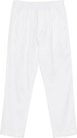 Tom Ford stripe-pattern pleated trousers - Wit