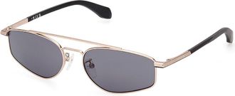 adidas OR0099 32A Mens Sunglasses Gold Size 55