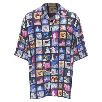 Versace DISNEY Limited Edition Cinderella print short bowling shirt EU42 XL