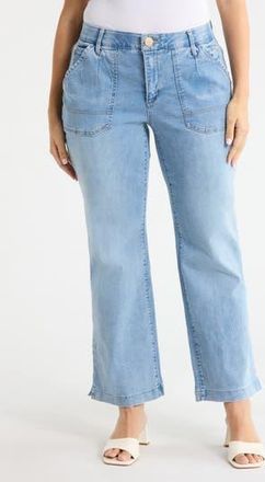 Democracy Absolution Ankle Wide Leg Jeans in Light Wash at Nordstrom Rack, Size 16 W
