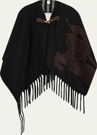 Burberry Fil Coupe EKD Wool Cape