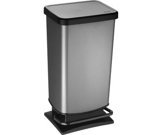 Sundis Papelera De Cocina De 40 L Con Pedal De Pl&aacute;stico Gris Rotho