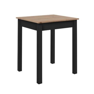 Calicosy Mesa de comedor L60 cm - Efecto Roble y Negro