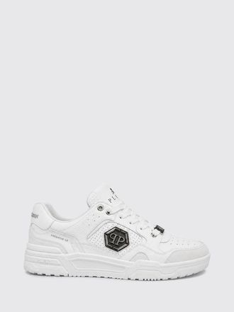 Philipp Plein Predator V2 Low-Top Leather Trainers with Hexagon Logo