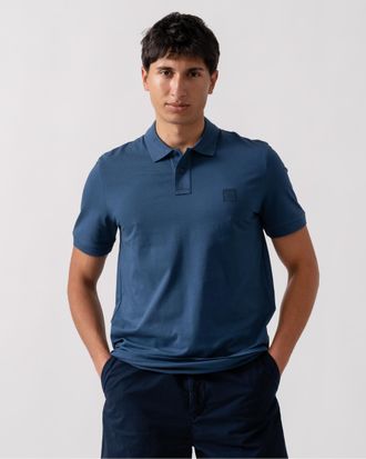 Boss Orange by Hugo Boss BOSS Orange Passenger Heren Stretchkatoenen Slim-Fit Polo Shirt met Logo Patch
